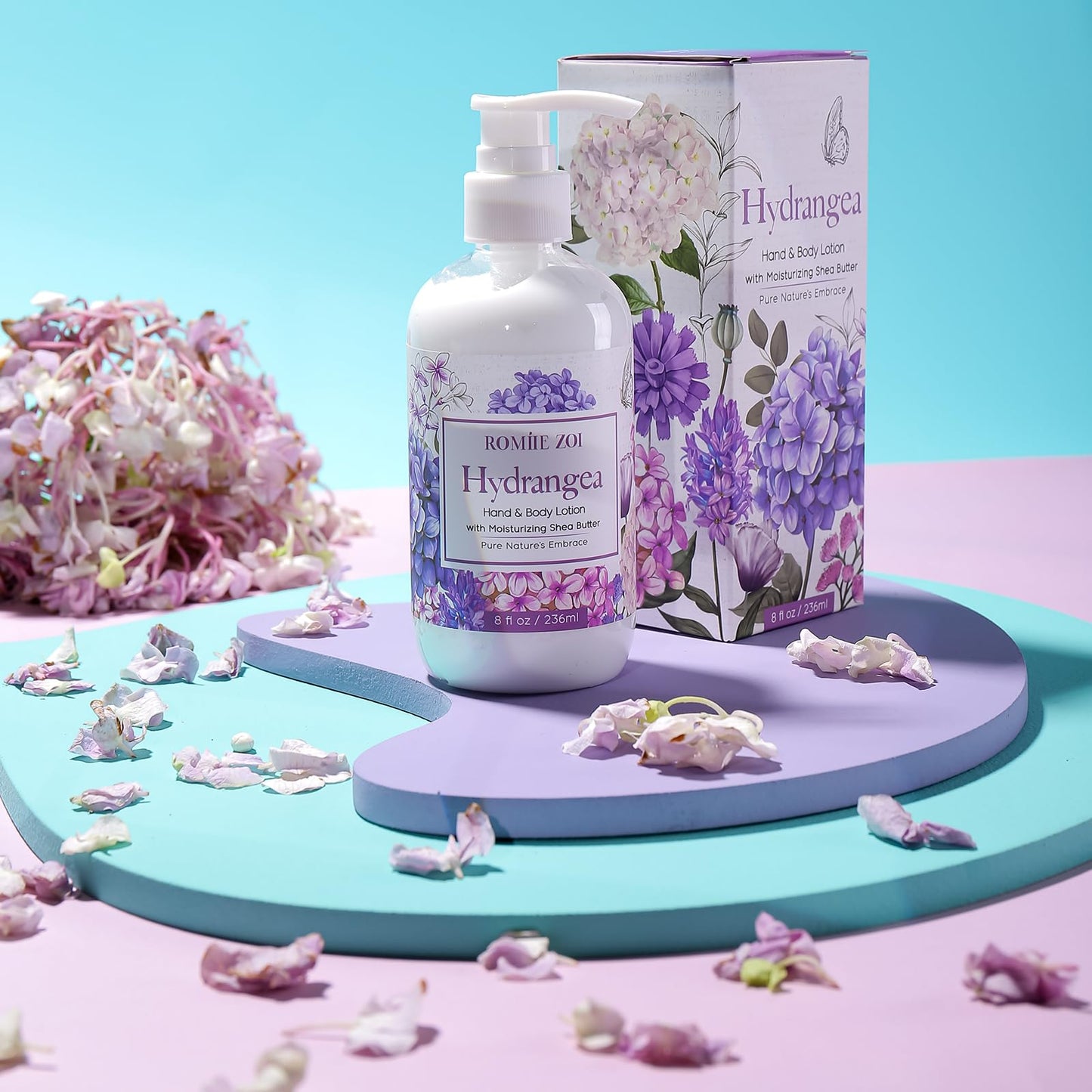 ROMIIE ZOI Hydrangea Daily Hand & Body Lotion with Shea Butter – 236 ml