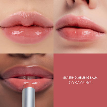 rom&nd Glasting Melting Balm - High Shine, Hydrating Tinted Lip Balm 0.12 oz (#06 Kaya Fig)