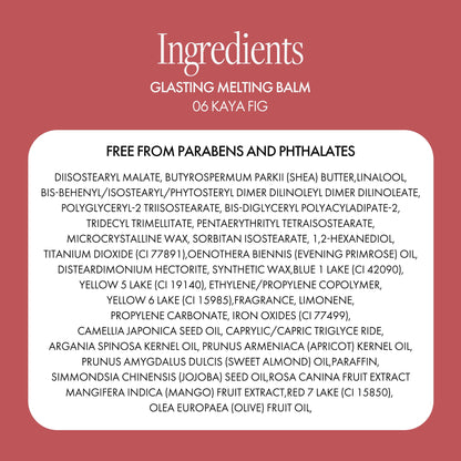 rom&nd Glasting Melting Balm - High Shine, Hydrating Tinted Lip Balm 0.12 oz (#06 Kaya Fig)