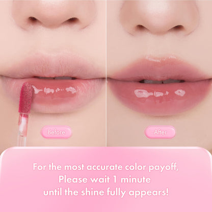 rom&nd THE JUICY LASTING TINT #15 Bare Fig – Plumping, Hydrating Lip Gloss