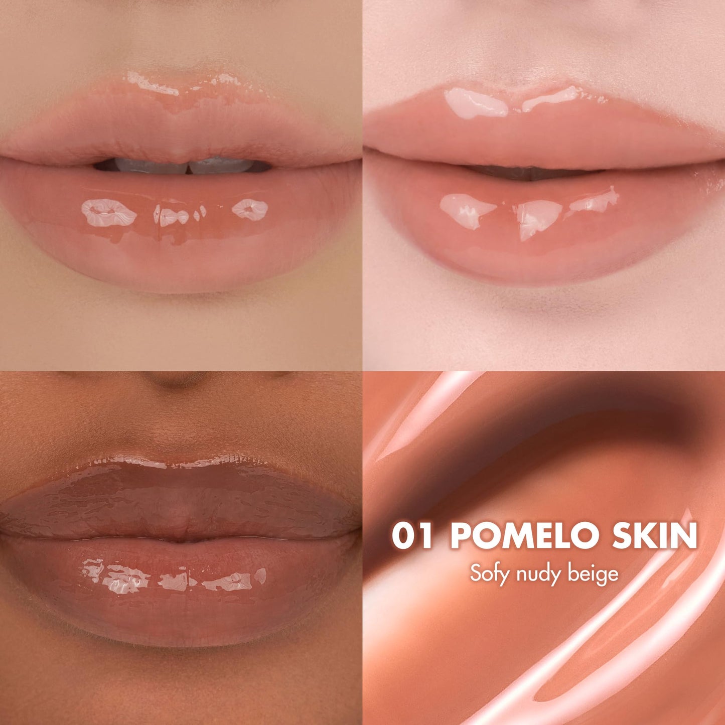 rom&nd THE JUICY LASTING TINT 01 Pomelo Skin – Candied Gloss Lip Stain