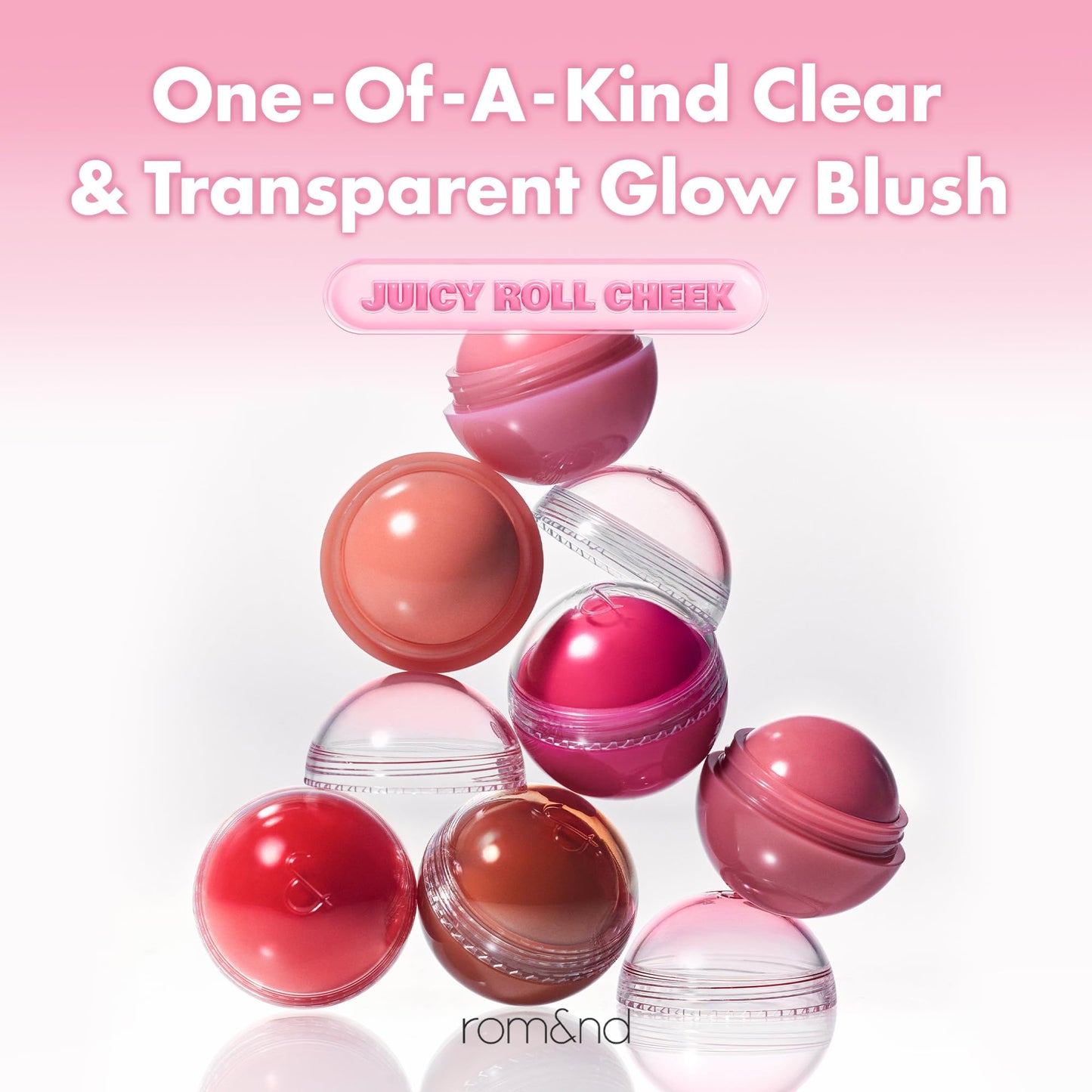 rom&nd JUICY ROLL CHEEK 04 Apricot Beige – K-Beauty Liquid Blush for Dewy, Natural Glow