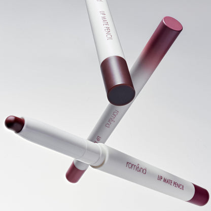 rom&nd Lip Mate Pencil 09 Plum Burgundy – Precision Lip Liner for Natural Overlining & Semi-Matte Lips