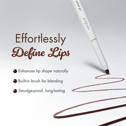 rom&nd Lip Mate Pencil 09 Plum Burgundy – Precision Lip Liner for Natural Overlining & Semi-Matte Lips