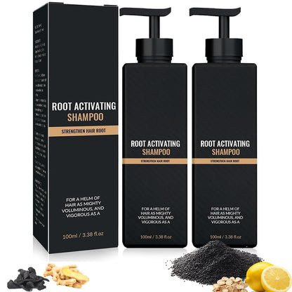 2 Pcs Root Activator Shampoo – Hair Growth Root Activator Shampoo for Anti-Hair Loss | Natural Formula for Men & Women