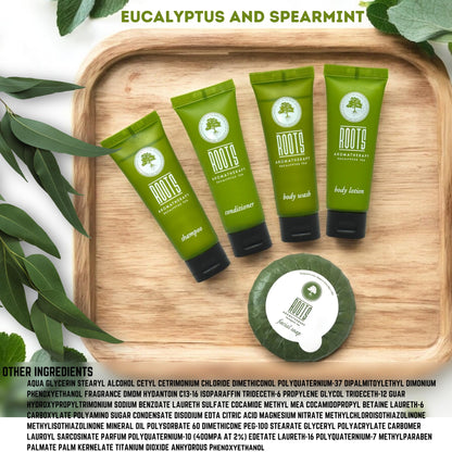 Roots Aromatherapy Travel Size Shampoo & Conditioner Sets – 150 Pcs Bulk Hotel Toiletries for Airbnb Hosts