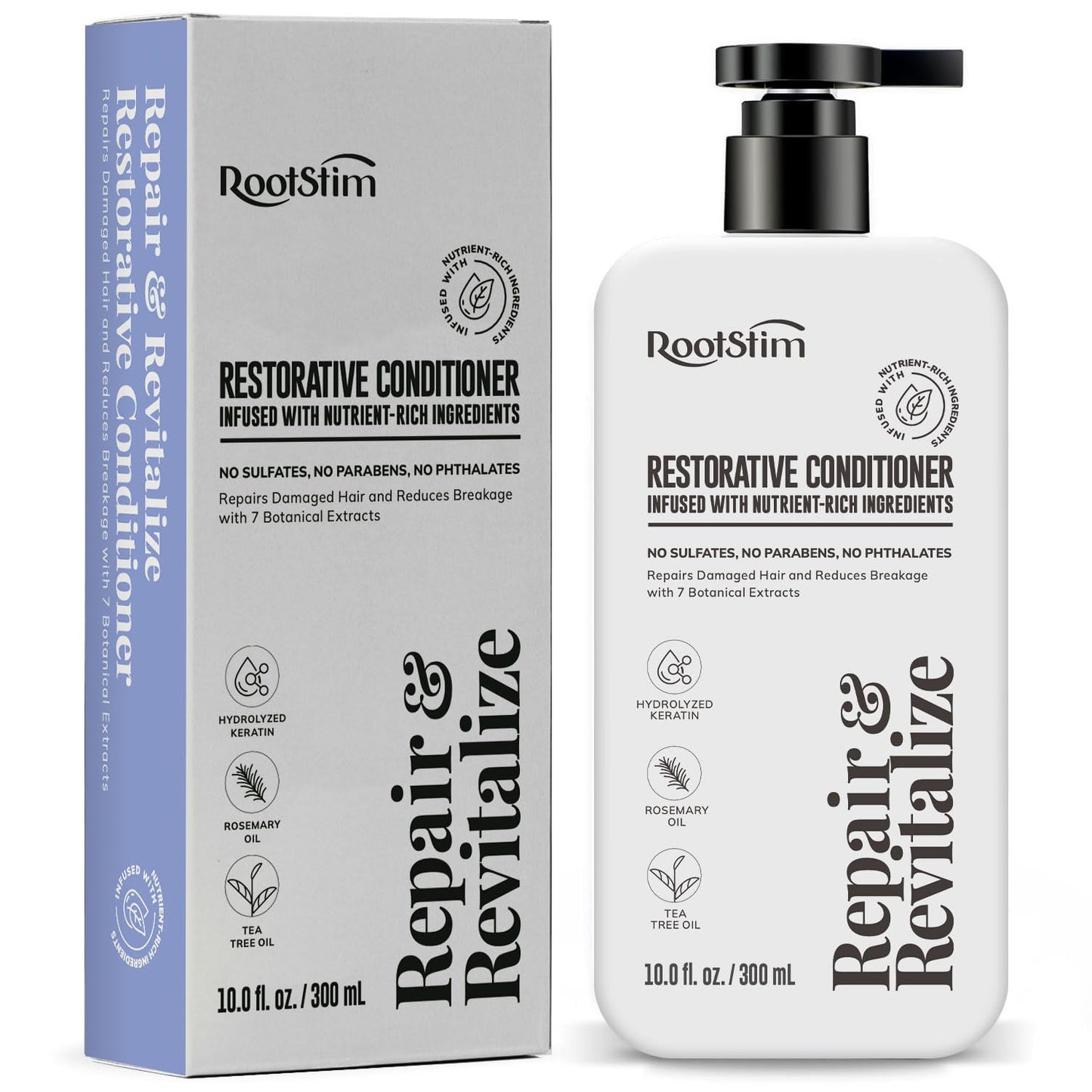 RootStim Rosemary Conditioner for Hair Growth & Thinning Hair | Saw Palmetto, Keratin & Argan Oil