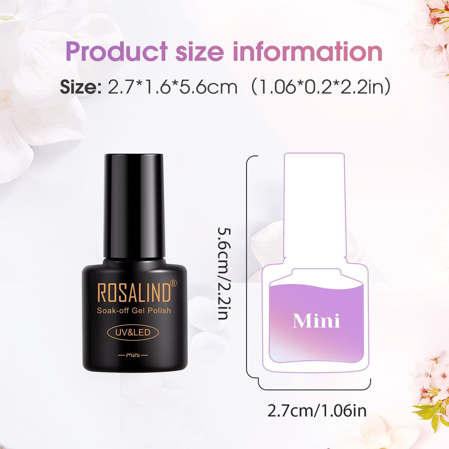 ROSALIND 8PCS Cat Eye Gel Polish with Magnet – Magnetic Diamond-Effect Nail Kit