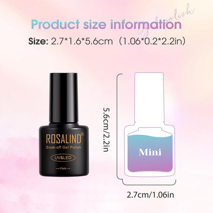 ROSALIND 12-Color Thermal Gel Nail Polish Set – Mood-Changing UV Gel Polish