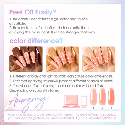 ROSALIND Poly Nail Gel Kit – 38 Classic Colors + 72 Nail Art Accessories | Mini UV Lamp Starter Kit