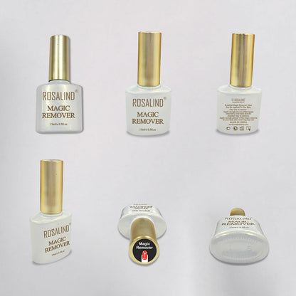 ROSALIND 2 Pack Gel Nail Polish Remover (15ml) – Quick, No-Foil Removal in 2–5 Minutes