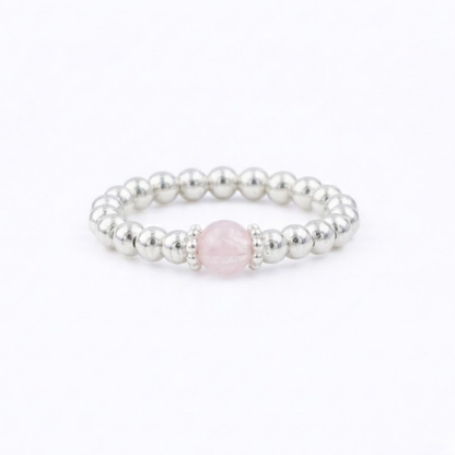 Rose Quartz Gemstone Ring