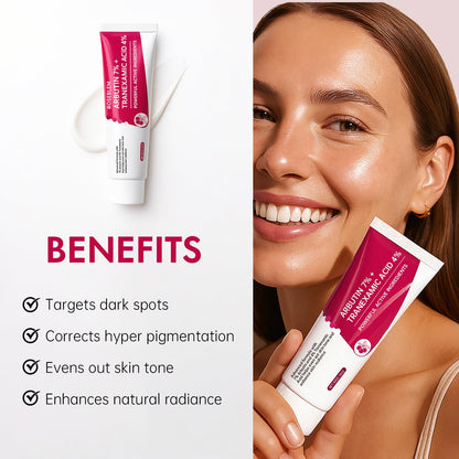 Roseblem Arbutin 7% + Tranexamic 4% Face Cream for Dark Spots & Even Tone – Hydrating & Gentle