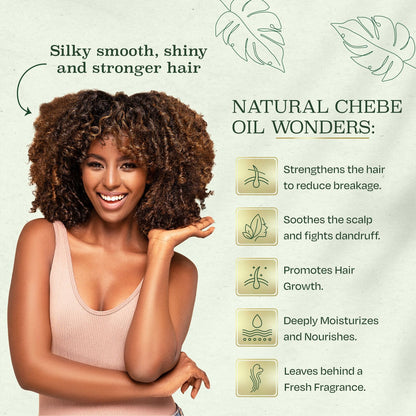 Roselle Naturals Chebe Oil for Hair Growth — USA Made, 4 Fl Oz | For Black Women