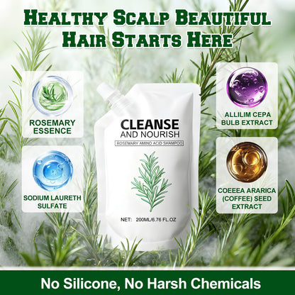 Rosemary Amino Acid Shampoo – Strengthen Scalp and Support Thinning Hair, 2-Pack (200 ml each)