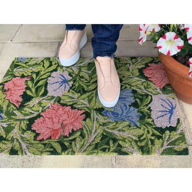 Printed Coir Doormats Floral 45X75 cm