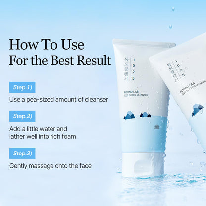 ROUND LAB 1025 Dokdo Cleanser – Low pH Face Cleanser for Sensitive Skin | Deep Sea Water Hydration