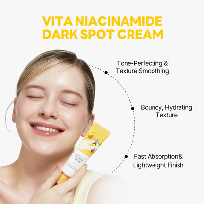 ROUND LAB Vita Niacinamide Dark Spot Cream 1.69 Fl Oz – Tone Clarity & Hydration