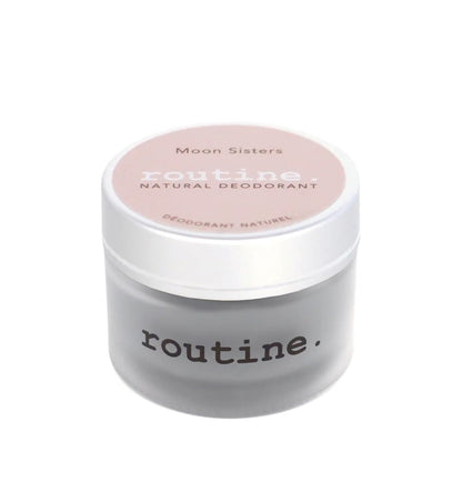 Routine Moon Sisters Aluminum-Free Natural Deodorant (2 oz) | Cream Jar with Rose, Neroli, Lavender & Vetiver