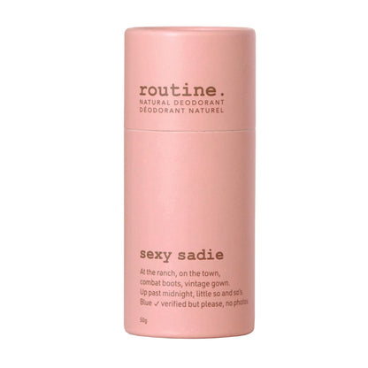 Routine Sexy Sadie Deo Stick – 50g Natural Aluminum-Free Deodorant for Women & Men | Vanilla & Cinnamon