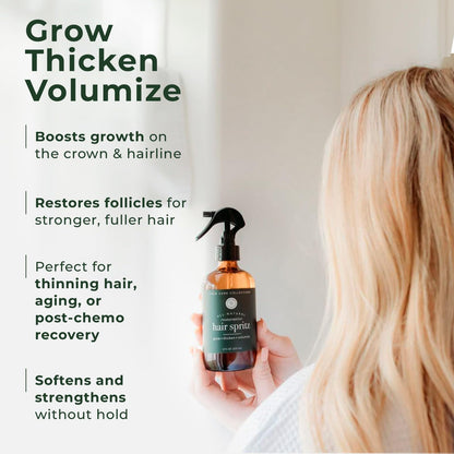 Rowe Casa Organics Restorative Hair Spritz with Witch Hazel & Therapeutic Essential Oils - 8 Fl Oz