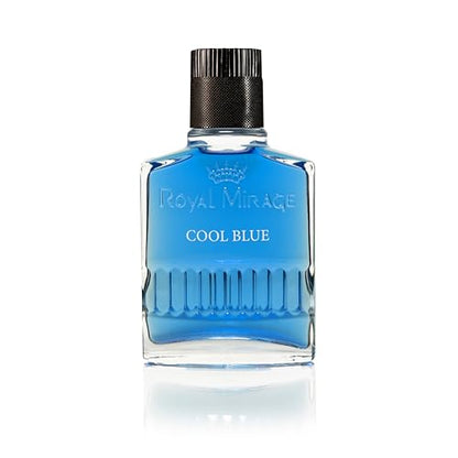 Royal Mirage Cool Blue Aftershave for Men – Ocean Fresh Post-Shave Lotion, 3.4 oz