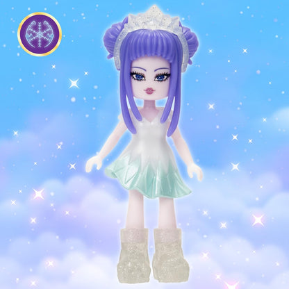Royale High Ice Fairy 3-inch Doll - 9 Fashion Accessories + Virtual Item Code (Series 2) | Ages 5+