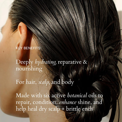 RŌZ Willow Glen Treatment Oil – Multi-Purpose Organic Vegan Nourishing Oil for Hair, Scalp & Body | 2 fl oz / 60 ml