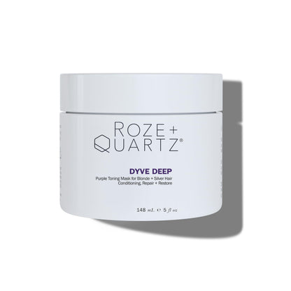 Roze + Quartz Dyve Deep Hair Mask – Ultra Purple Toner for Blonde, Silver & Highlights (5oz)