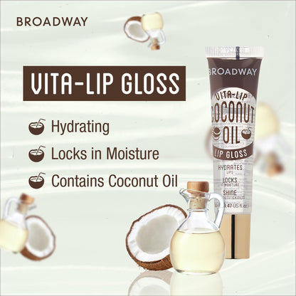 Ruby Kisses Broadway Vita-Lip Clear Lip Gloss – Ultra Hydrating, High Shine, 12-Pack