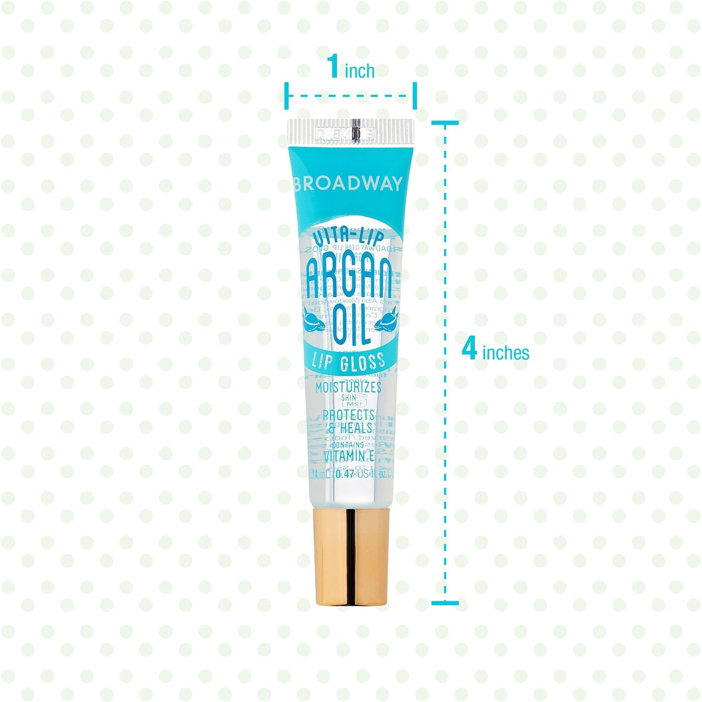 Ruby Kisses Broadway Vita-Lip Clear Lip Gloss (48 Pack) – Ultra Hydrating & High Shine