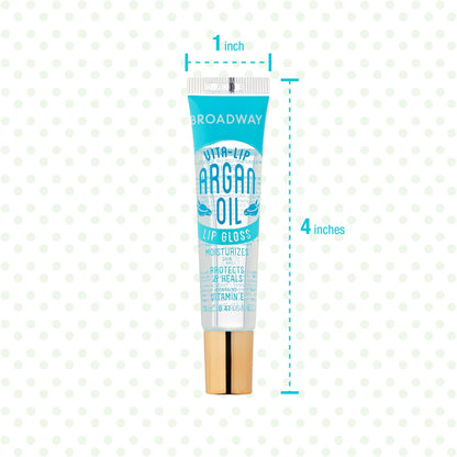 Ruby Kisses Broadway Vita-Lip Clear Lip Gloss (48 Pack) – Ultra Hydrating & High Shine