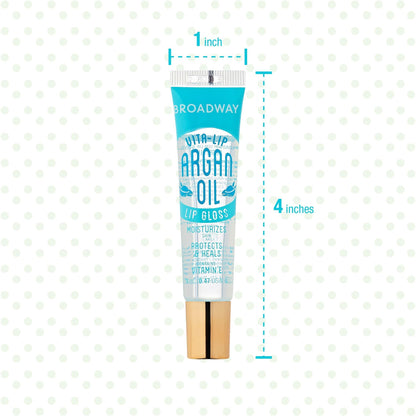 Ruby Kisses Broadway Vita-Lip Clear Lip Gloss (8 Pack) – Ultra Hydrating & High Shine