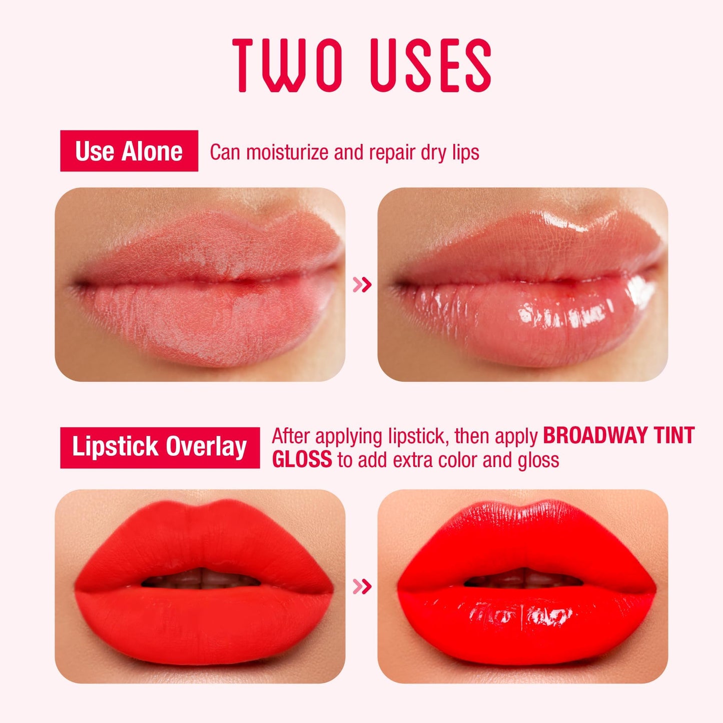 Ruby Kisses Broadway Vita-Lip Gloss Set (11-Pack) Ultra-Hydrating, High-Shine Lip Gloss