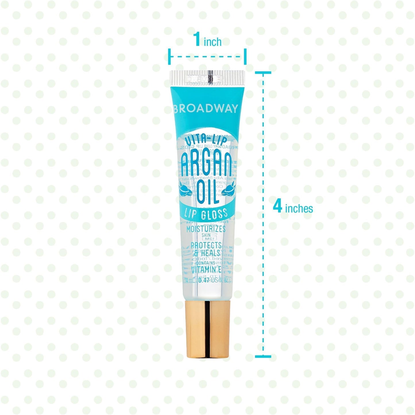 Ruby Kisses Broadway Vita-Lip Clear Lip Gloss (8 Pack) – Ultra-Hydrating, High-Shine, Non-Sticky