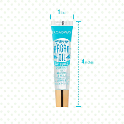 Ruby Kisses Broadway Vita-Lip Clear Lip Gloss (8 Pack) – Ultra-Hydrating, High-Shine, Non-Sticky