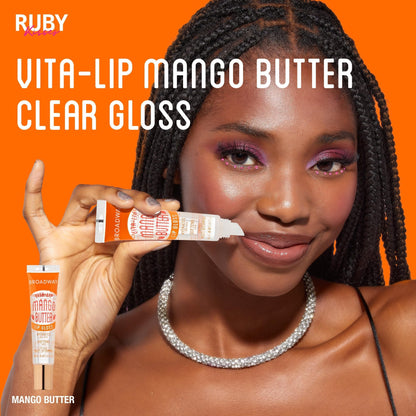 Ruby Kisses Broadway Vita-Lip Clear Lip Gloss (8 Pack) – Ultra Hydrating & High Shine
