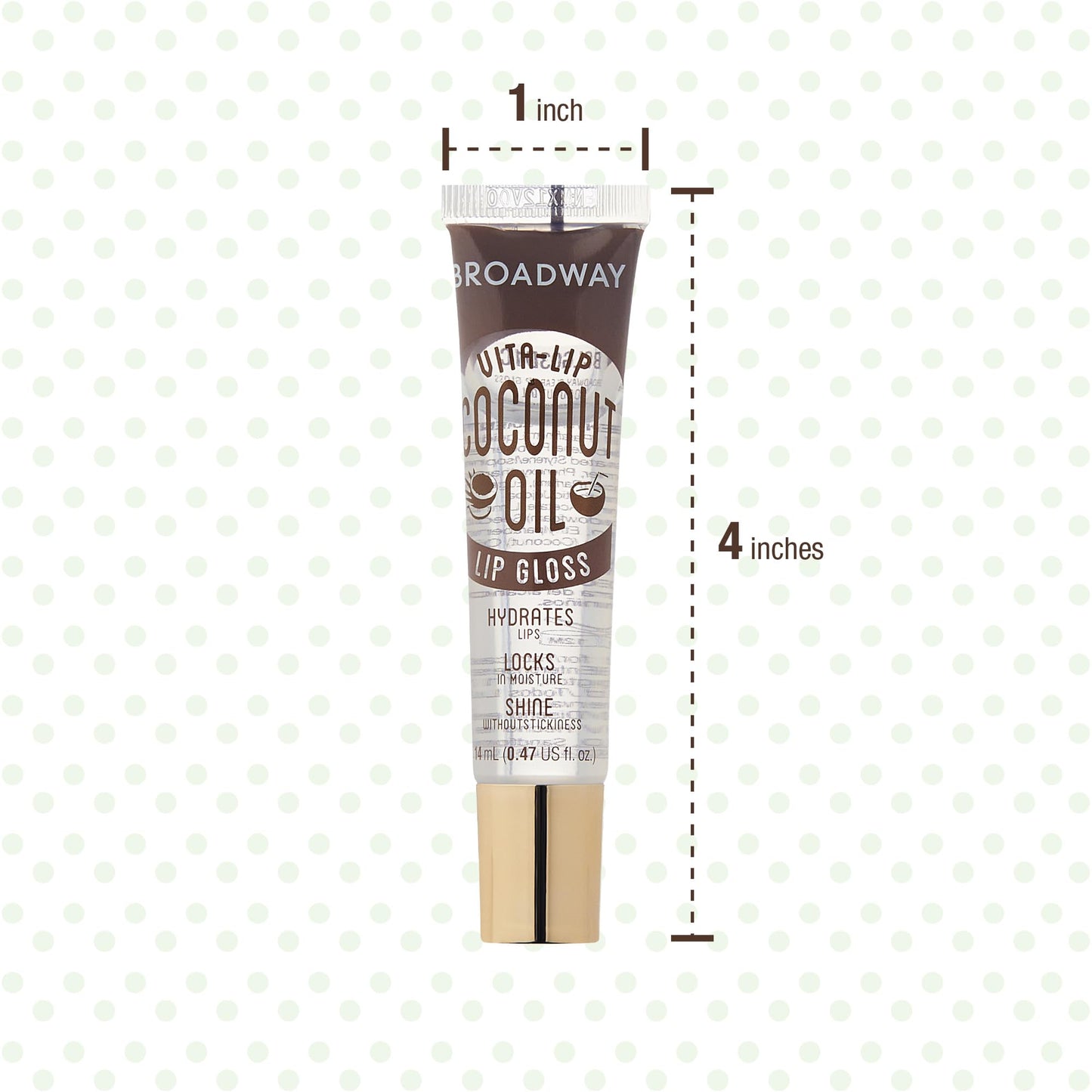 Ruby Kisses Broadway Vita-Lip Clear Lip Gloss – Ultra Hydrating, High Shine, 12-Pack