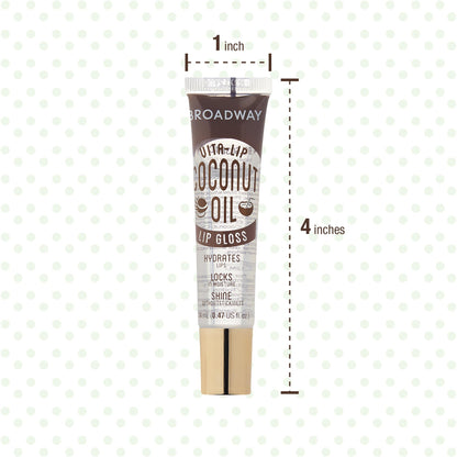 Ruby Kisses Broadway Vita-Lip Clear Lip Gloss – Ultra Hydrating, High Shine, 12-Pack