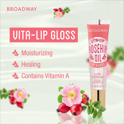 Ruby Kisses Broadway Vita-Lip Clear Lip Gloss (10 Pack) – Hydrating, High-Shine, Vitamin-Enriched Lip Gloss