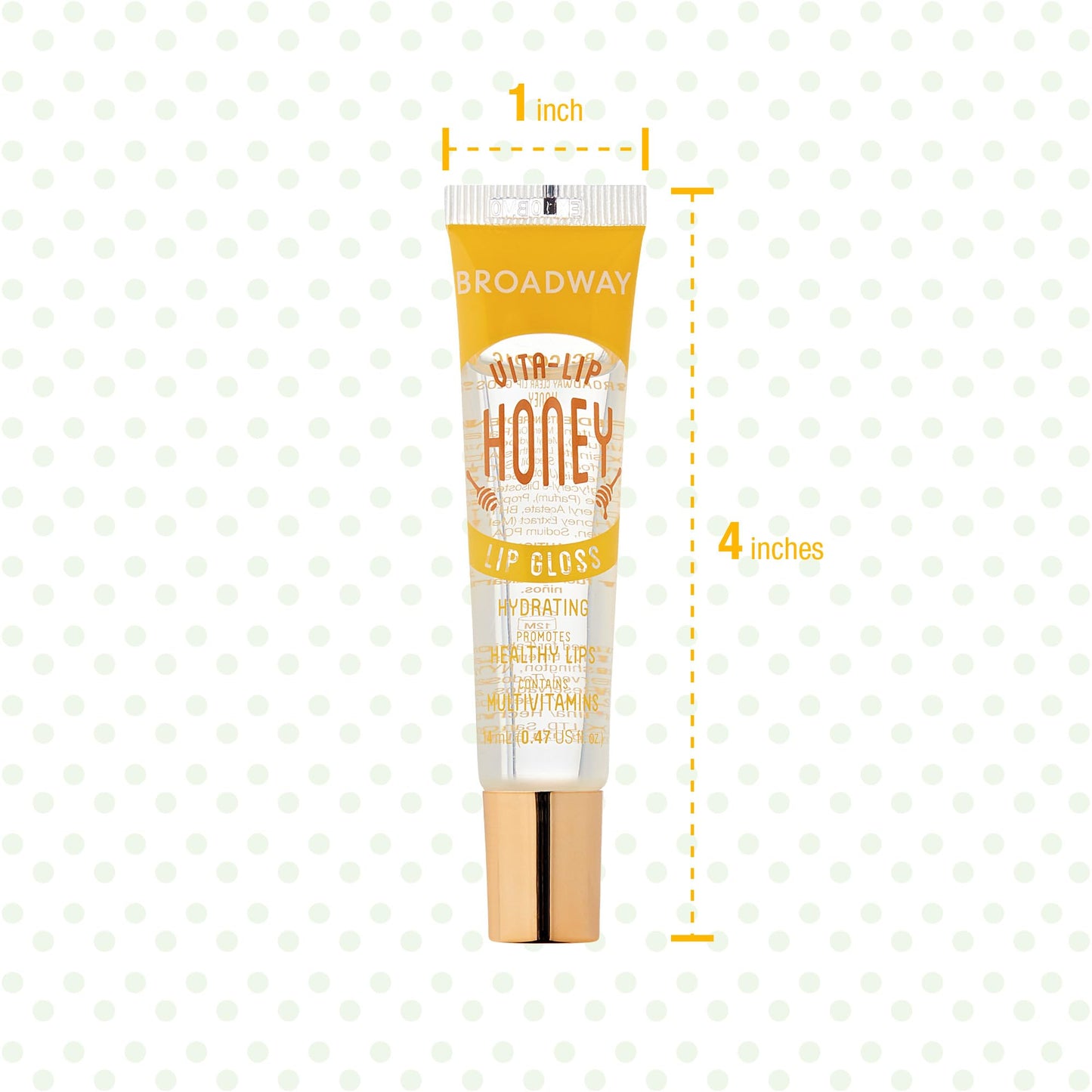 Ruby Kisses Broadway Vita-Lip Clear Lip Gloss (10 Pack) – Hydrating, High-Shine, Vitamin-Enriched Lip Gloss