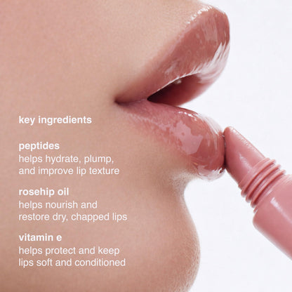 Ruby & Millie Peptide Lip Treatment – Lip Tint & Plumping Gloss Duo (Bow & Coffee) 0.3 Fl oz x2