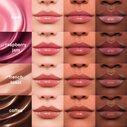 Ruby & Millie Peptide Lip Treatment & Tint – Plumping Gloss & Youthful Replenisher Serum (4 × 0.3 oz)