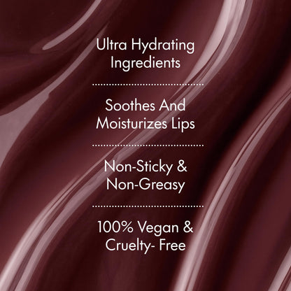 Ruby & Millie Tinted Lip Balm Brown Sugar – Hydrating Glossy Vegan Lip Butter, 0.5 oz