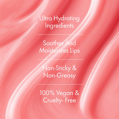 Ruby & Millie Tinted Lip Balm Pink Sugar – Hydrating Lip Butter, 0.5 oz, Vegan