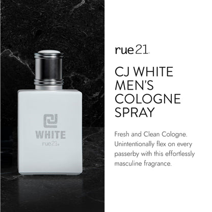 Rue 21 CJ White Men’s Cologne Spray – 1.7 fl oz (50 ml) | Fresh Citrus, Cruelty-Free