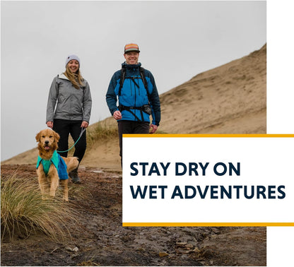 Ruffwear Sun Shower Dog Raincoat - All-Weather Waterproof, Windproof, Lightweight (Mineral Yellow) - Large