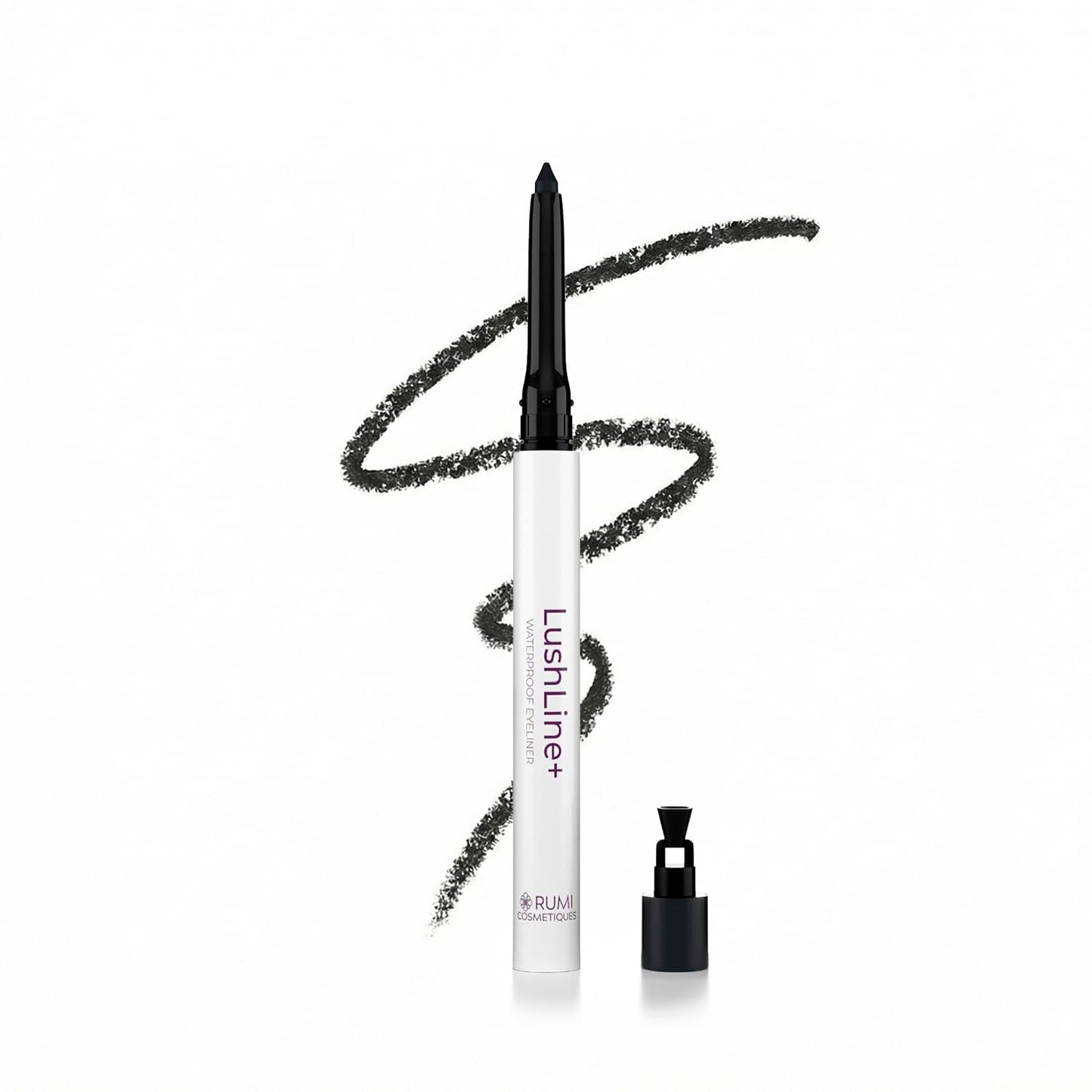 Rumi Cosmetiques LushLine+ Waterproof Eyeliner Pencil for Mature Eyes – Smudge-Proof
