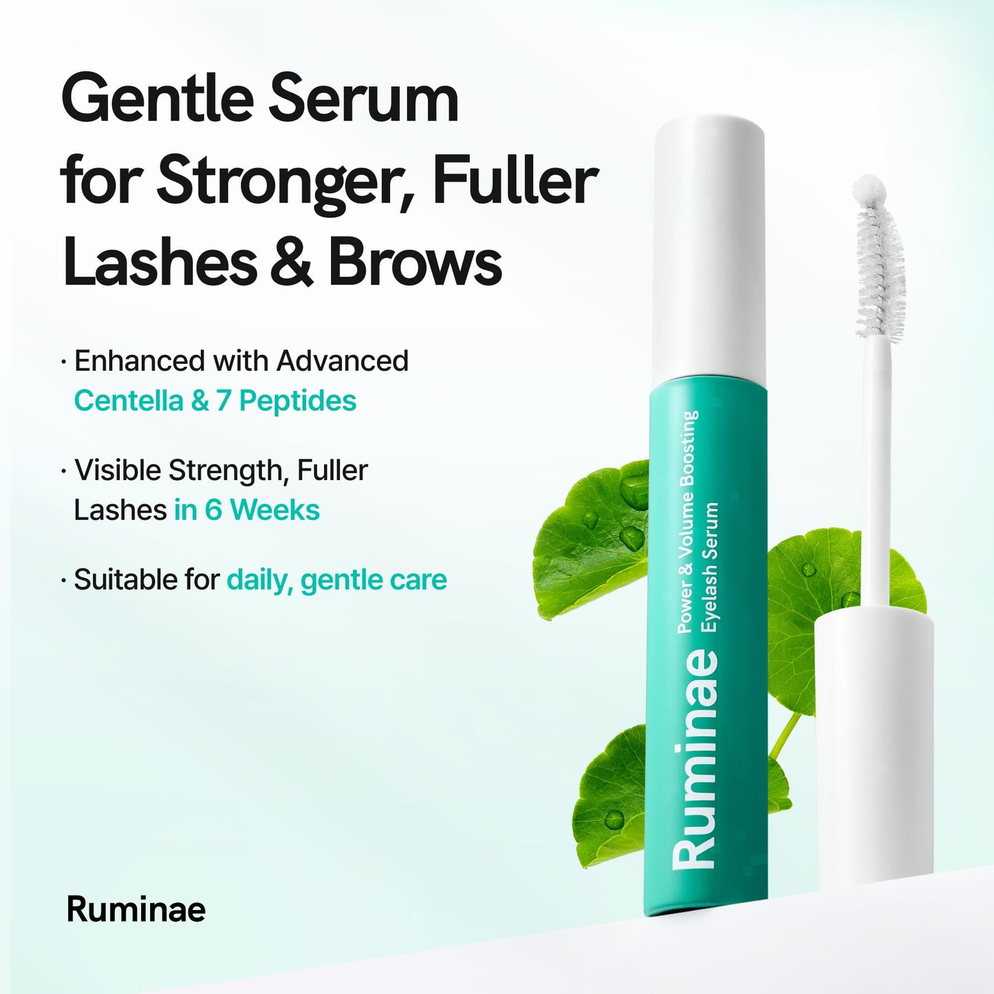 Ruminae Korean Eyelash Growth Serum | Prostaglandin-Free Lash & Brow Enhancer | 0.3 fl oz