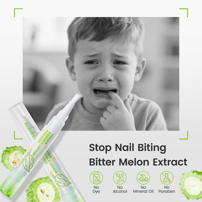 RUNBEN Stop Biting Nails for Kids – Bitter Taste Nail Care Pen, Safe & Non-Toxic for Age 0+ (0.14 oz)